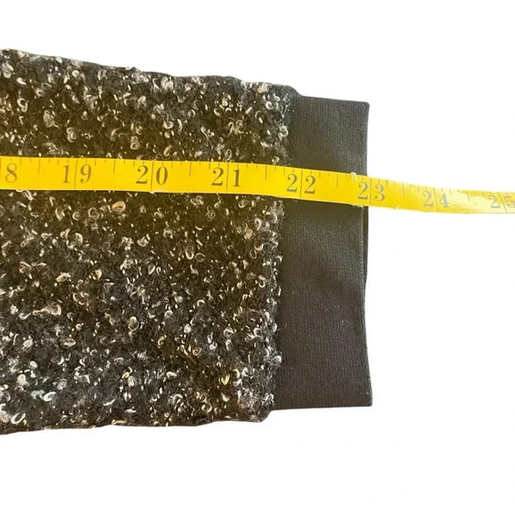 Cathy Daniels Black Gray Tweed Boucle Cardigan Sweater Jacket Full Zip Medium - Picture 6 of 10